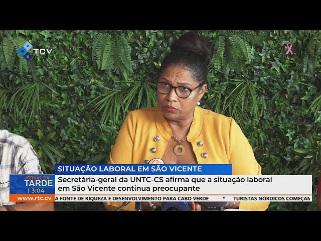 ⁣Secretária-geral da UNTC-CS afirma que a situação laboral em São Vicente continua preocupante