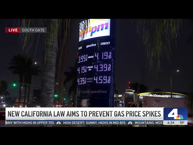 ⁣New California law aims to prevent gas price spikes