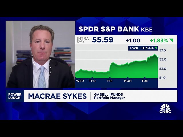 ⁣Big Banks are moving toward a more beneficial cycle, says Gabelli Funds’ Macrae Sykes