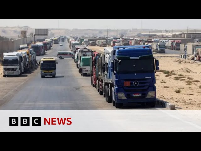 ⁣US gives Israel 30 days to boost aid to Gaza or risk some military aid cuts | BBC News