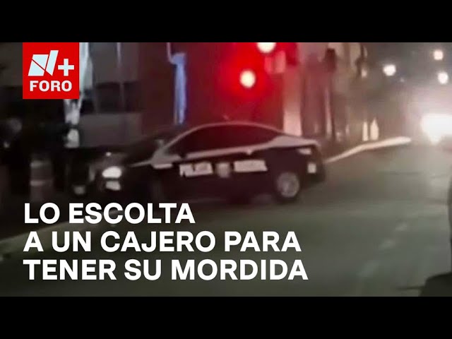 ⁣Patrulla escolta a automovilista al cajero para recibir su mordida - Las Noticias