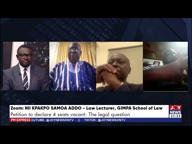 ⁣Petition to declare 4 seats vacant: The legal question | PM Express with Evans Mensah (15-10-24)