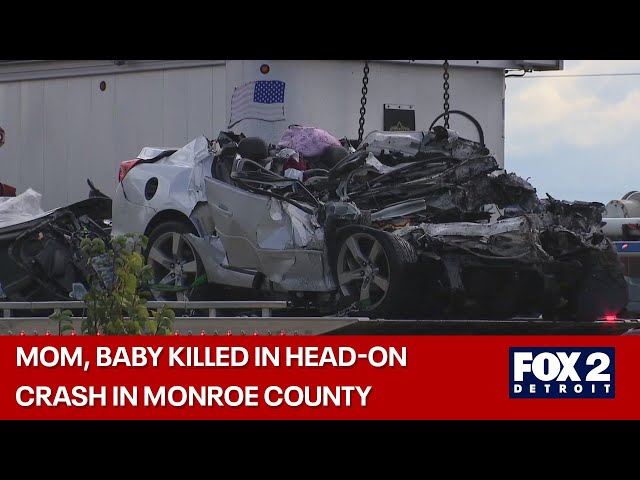 ⁣Head-on crash kills mom and baby in Monroe County