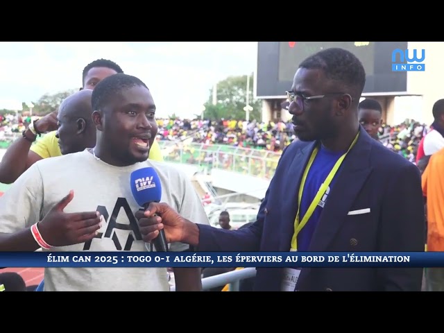 ⁣Elim can 2025: Togo 0 - 1 Algérie, les éperviers au bord de l'élimination