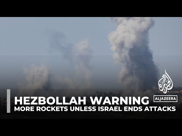 ⁣Hezbollah warns of more rockets unless Israel ends air and ground attacks