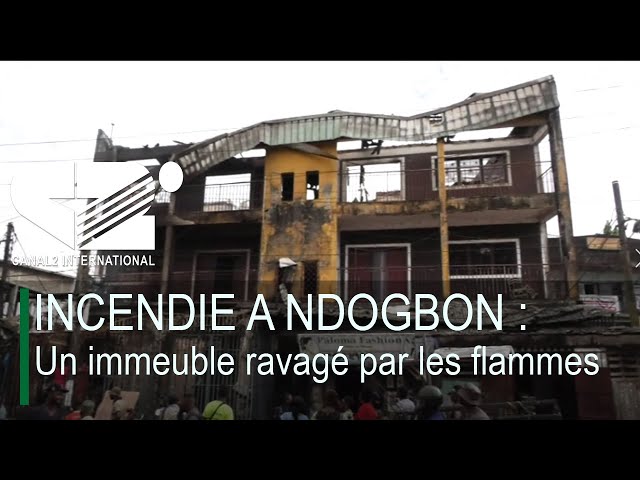 ⁣INCENDIE A NDOGBON : Un immeuble ravagé par les flammes