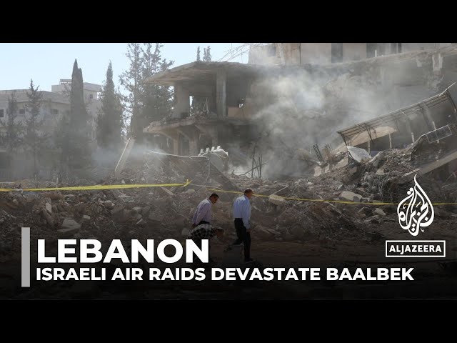 ⁣Intense Israeli air raids devastate Baalbek, damaging hospitals and leaving residents in fear