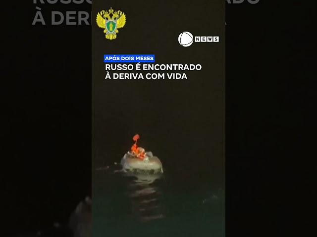 ⁣Russo é encontrado à deriva com vida após dois meses