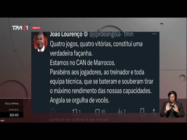 ⁣PR João Lourenço considera qualificação de Angola uma "Façanha"