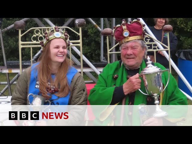 ⁣Cheating scandal engulfs World Conker Championships | BBC News