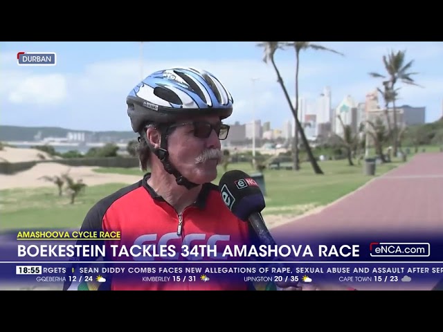 ⁣Boekestein tackles 34th Amashova Cycle Race