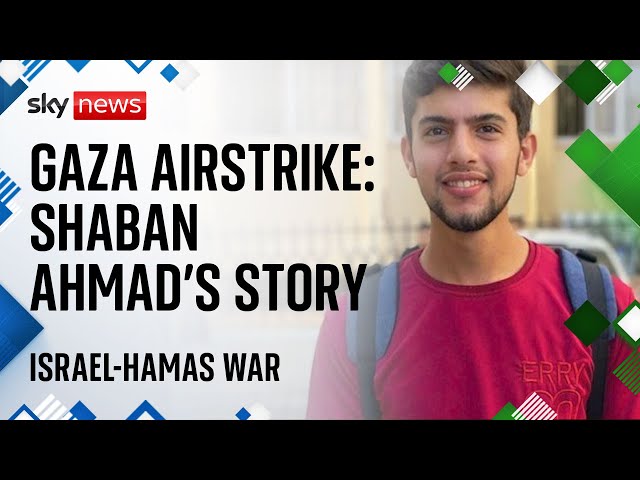 ⁣19-year-old Shaban Ahmad died in an Israeli airstrike on the Al Aqsa hospital