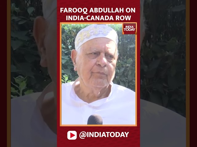 ⁣We Should Not Leave The Path Of Friendship: Farooq Abdullah On India-Canada Dispute #indiancanadarow