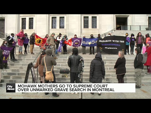 ⁣Mohawk Mothers at Supreme Court for investigation into unmarked graves