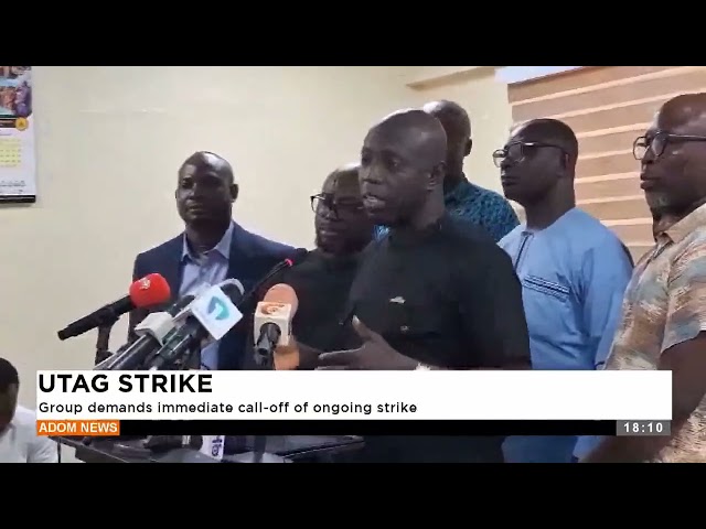 ⁣Group demands immediate call off of ongoing strike-Adom TV Evening News  (15-10-24)