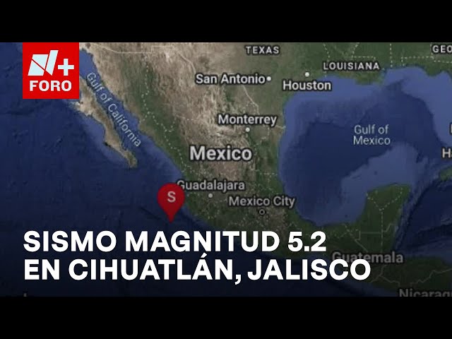 ⁣Se registra sismo magnitud 5.2 en Cihuatlán, Jalisco hoy 15 de octubre del 2024 - Las Noticias