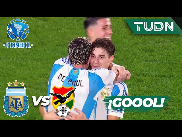 ⁣¡ES GOLEADA! Álvarez pone el TERCERO | Argentina 3-0 Bolivia | CONMEBOL-Eliminatoria 2024 | TUDN