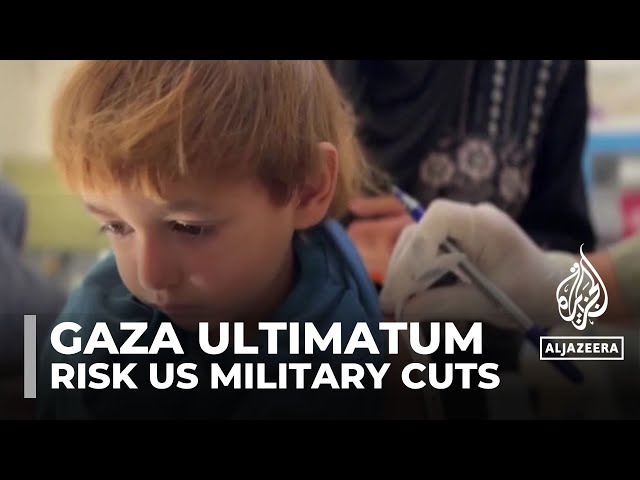 ⁣Gaza ultimatum: Israel told to increase aid or risk US Military cuts