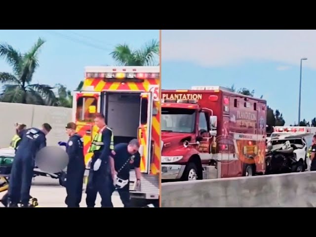 ⁣Un Muerto y Ocho Heridos, Incluido un Bebé, en Accidente en la Autopista Turnpike en Broward