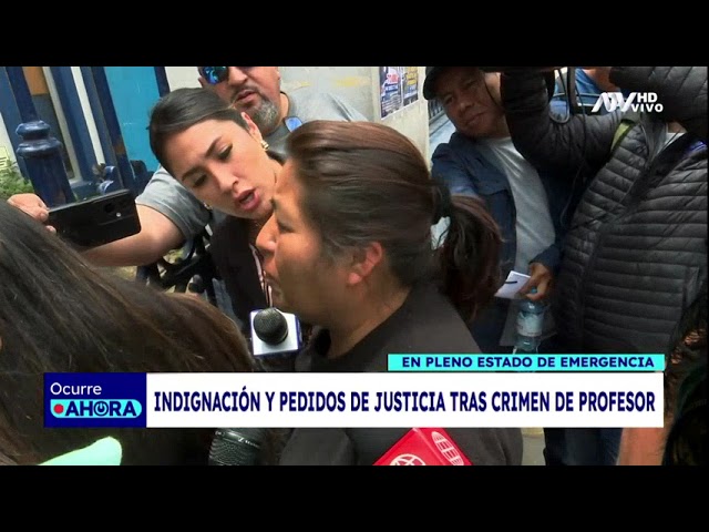 ⁣Indignación y pedidos de justicia tras crimen de profesor en pleno estado de emergencia