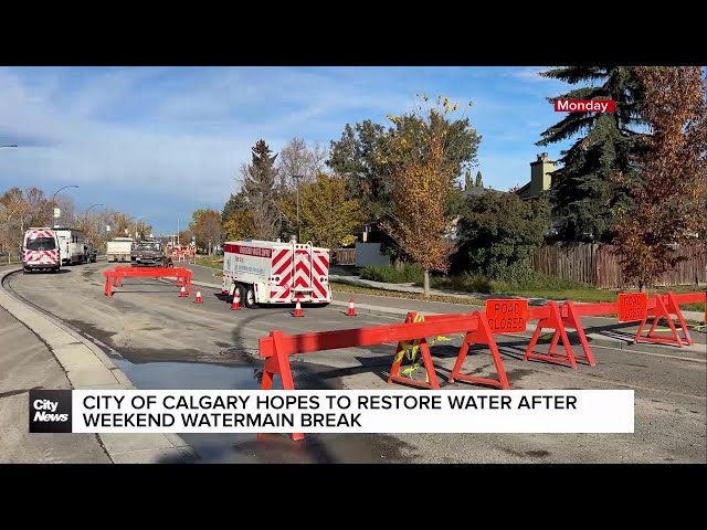 ⁣Calgary water main break not connected to June break: City