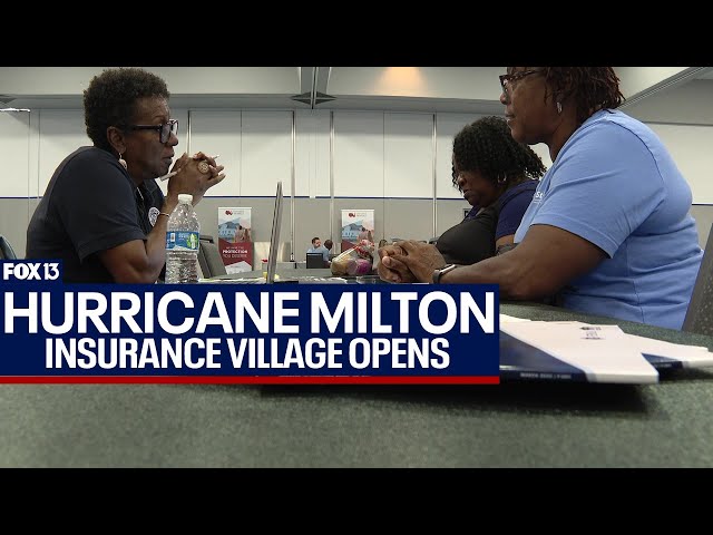 ⁣Hurricane Milton: Insurance village opens in Lakeland