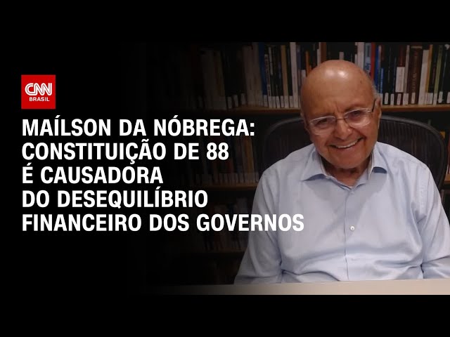 ⁣Maílson da Nóbrega: Constituição de 88 é causadora do desequilíbrio financeiro dos governos | WW