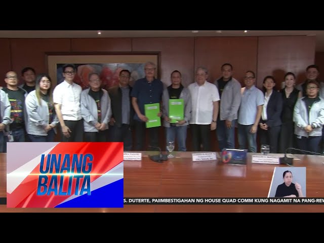 ⁣Collective bargaining agreement, nilagdaan ng management ng GMA Network, Inc. at... | Unang Balita