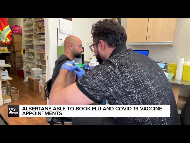 ⁣Albertans able to book flu, COVID-19 vaccine appointments