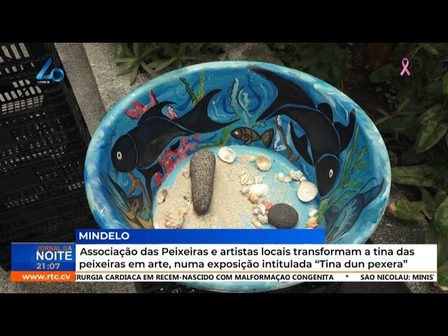 Associação e artistas locais transformam tina das peixeiras em arte na exposição "Tina dun pexe