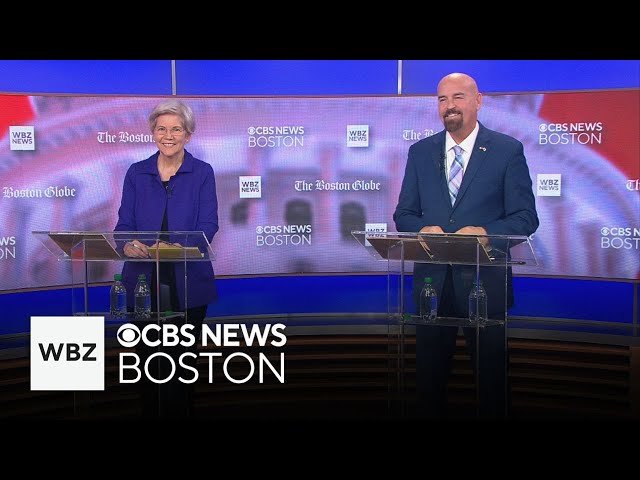 ⁣Sen. Elizabeth Warren, Republican challenger John Deaton face off in first debate