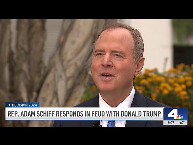 ⁣Rep. Adam Schiff's other opponent: Trump getting ready for payback