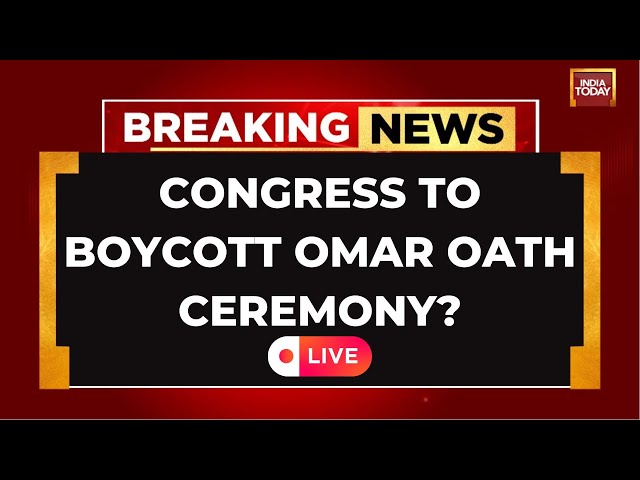 ⁣Omar Abdullah Oath Ceremony LIVE: No Congress MLA Part Of Omar Oath Ceremony Today | India Today