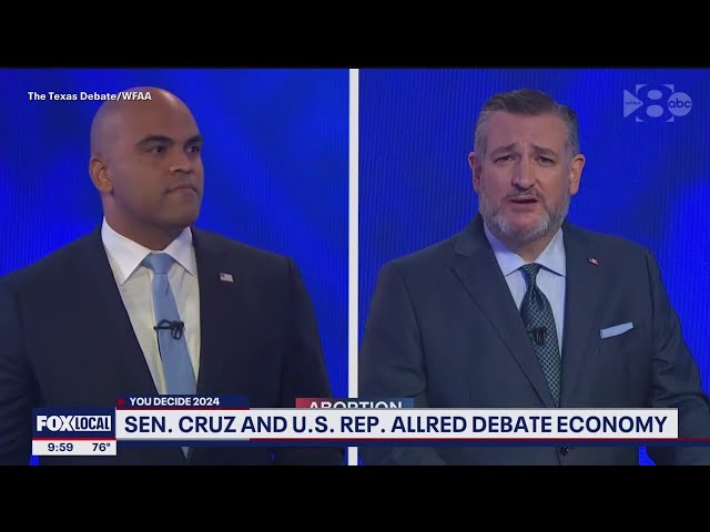 ⁣Collin Allred, Ted Cruz on  the economy, January 6 in U.S. Senate debate