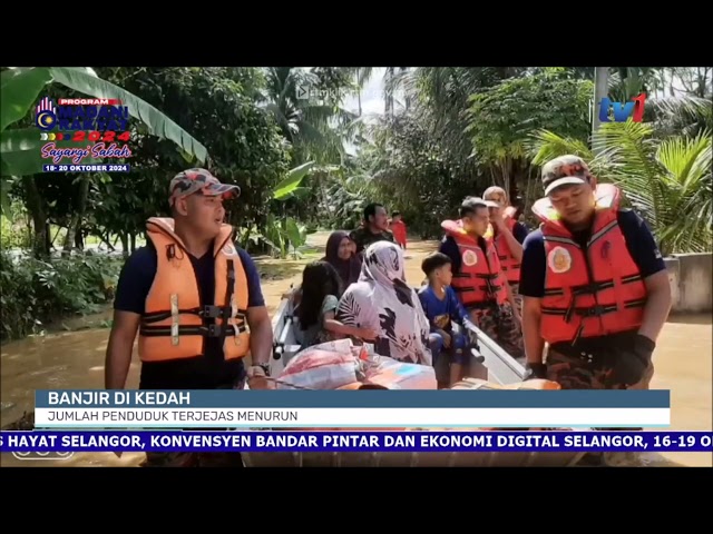 ⁣16 OKT 2024 - BERITA TGH HARI - BANJIR DI KEDAH: JUMLAH PENDUDUK TERJEJAS MENURUN