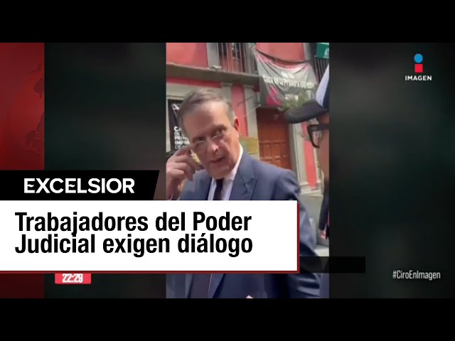 ⁣Trabajador del Poder Judicial cuestiona a Marcelo Ebrard