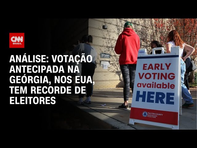 ⁣Análise: Votação antecipada na Geórgia, nos EUA, tem recorde de eleitores | WW