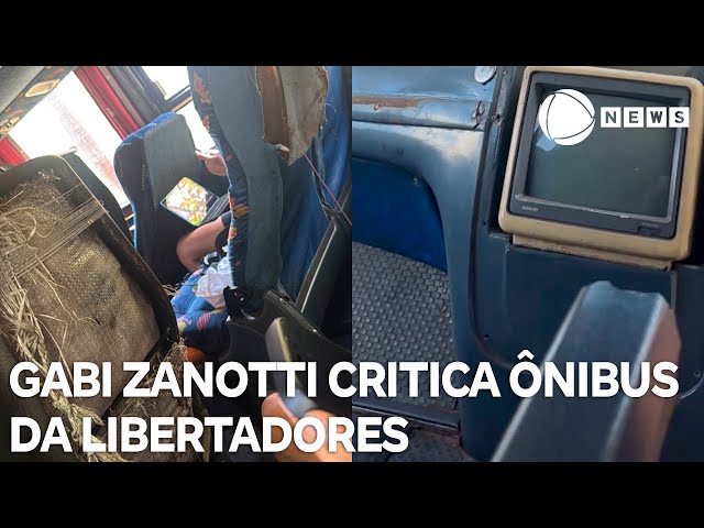 ⁣Gabi Zanotti, do Corinthians, critica condições de ônibus oferecido pela Libertadores