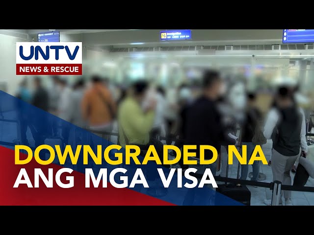 ⁣12K foreign workers, nakapagpa-downgrade na ng visa—BI