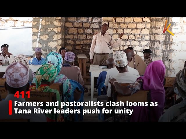 ⁣Tana River leaders call for unity between farmers and pastoralists amid drought