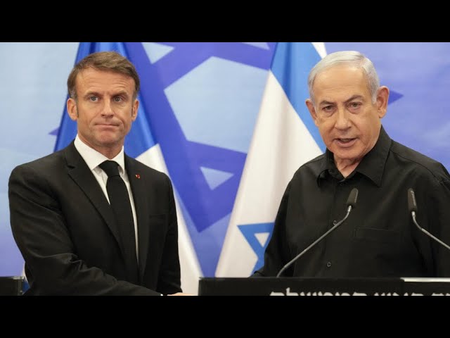 ⁣Benjamin Netanyahu et Emmanuel Macron s'opposent à propos de la création de l'État d'