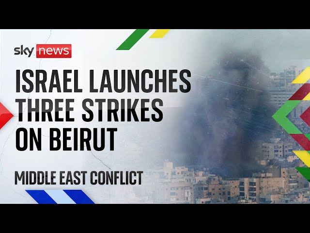 ⁣Watch live: Israeli strike rocks Beirut suburb in first attack on Lebanon capital in several days