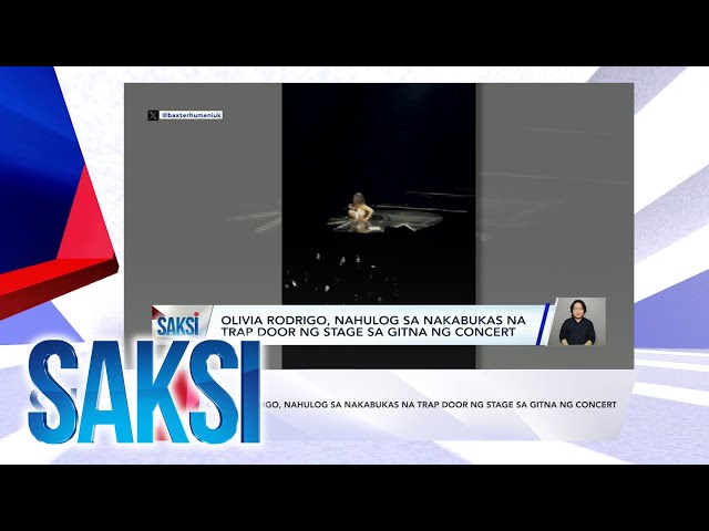 ⁣Saksi: (Recap) Olivia Rodrigo, nahulog sa nakabukas na... (Originally aired on October 15, 2024)