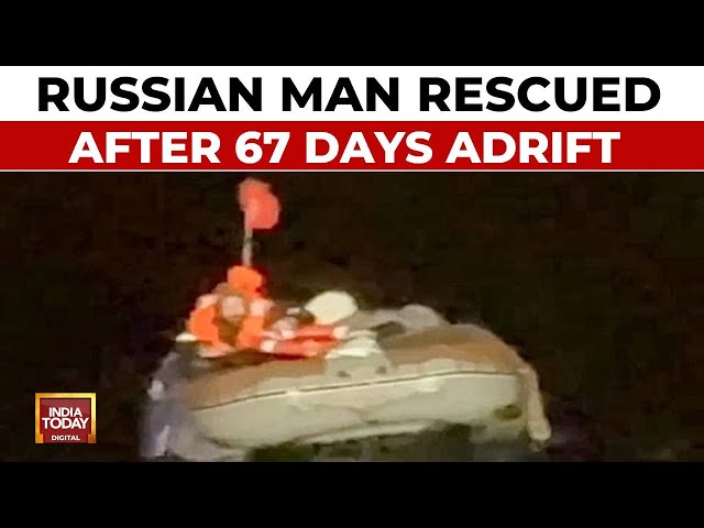 ⁣Russian Man Rescued After 67 Days Adrift In Stormy Sea Of Okhotsk