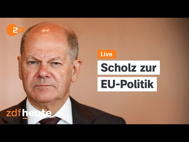 ⁣Live: Regierungserklärung von Kanzler Scholz im Bundestag | heute im Parlament