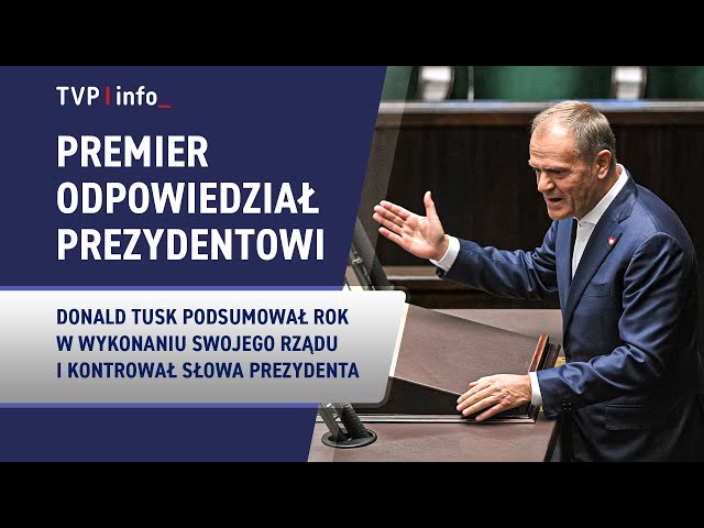 ⁣Tusk odpowiada Dudzie: prezydent jednej partii, a nie Polski