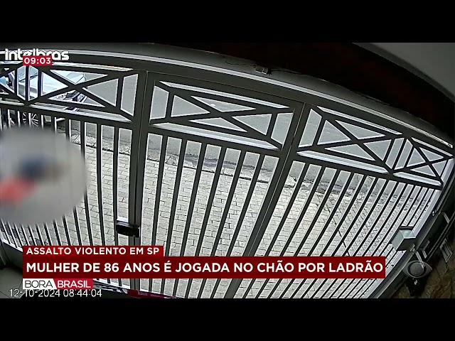 ⁣Idosa de 86 anos é jogada no chão durante assalto na zona leste de SP