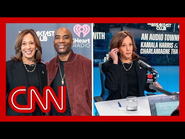 ⁣Harris sits down with Charlamagne tha God to court Black male votes