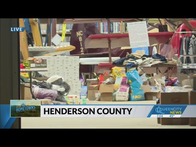 ⁣QCN in Henderson this week tracking storm aid efforts