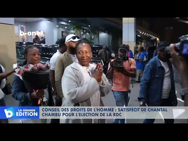 ⁣Conseil des droits de l’homme : Satisfaction de Chantal CHAMBU pour l’election de la RDC